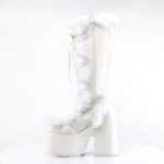 Demonia Colombia White Vegan Leather Camel-311 - Image 4