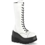 Demonia Colombia White Vegan Leather Shaker-72