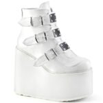 Demonia Colombia White Vegan Leather Swing-105 - Image 2
