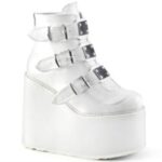 Demonia Colombia White Vegan Leather Swing-105 - Image 6