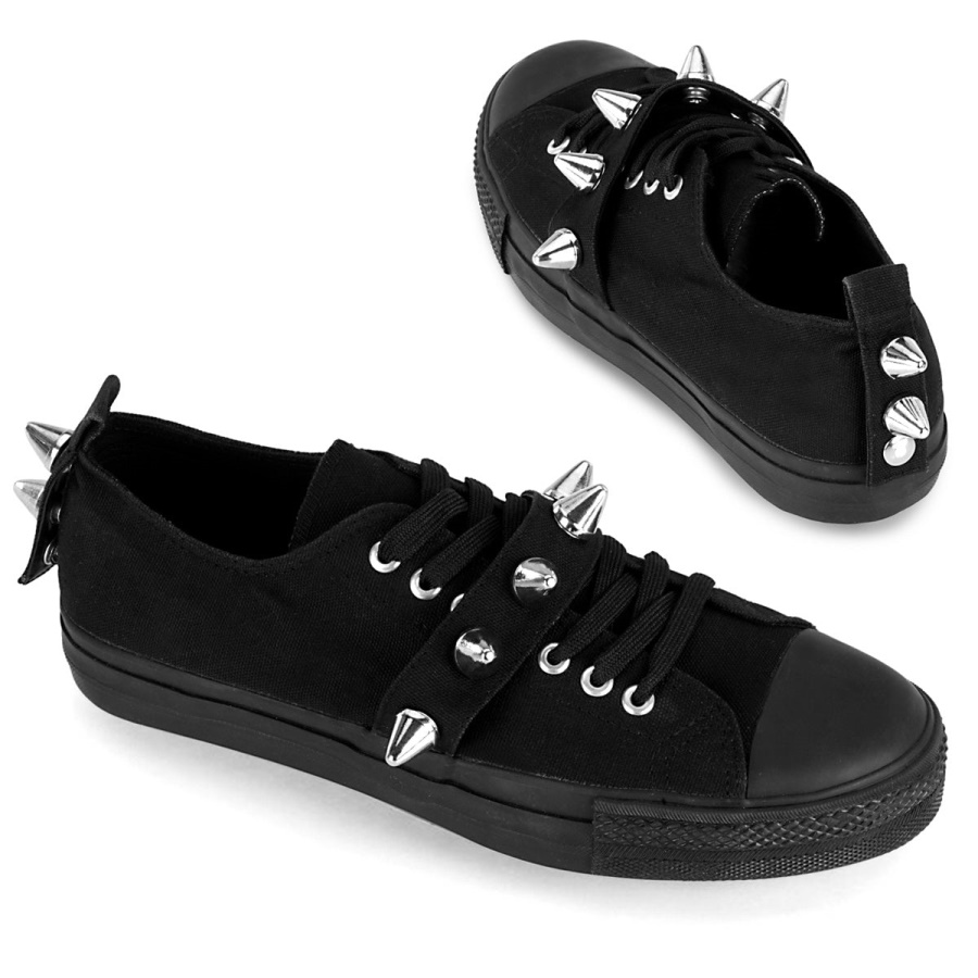 deviant_04_zapatos_demonia_black_canvas.jpg Deviant-04 Zapatos Demonia Black Canvas - Image 1