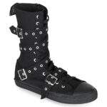 Deviant-204 Zapatos Demonia Black Canvas - Image 2