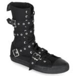 Deviant-204 Zapatos Demonia Black Canvas - Image 6