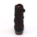 Deviant-207 Zapatos Demonia Black Canvas-Red - Image 5