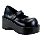 Dollie-01 Black Vegan Leather Zapatos Demonia - Image 2