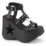 Dynamite-12 Zapatos Demonia Black Vegan Leather - Image 6