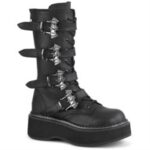 Emily-322 Demonia Colombia Black Vegan Leather - Image 3
