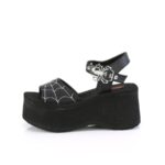 Funn-10 Black Vegan Leather Zapatos Demonia - Image 4