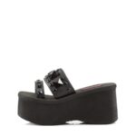 Funn-18 Zapatos Demonia Black Vegan Leather - Image 4