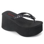 Funn-33 Zapatos Demonia Black Vegan Leather