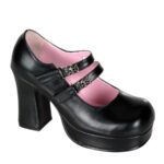 Gothika-09 Zapatos Demonia Black Vegan Leather - Image 2