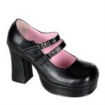 Gothika-09 Zapatos Demonia Black Vegan Leather - Image 6