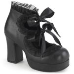 Gothika-53 Zapatos Demonia Black Vegan Leather - Image 2
