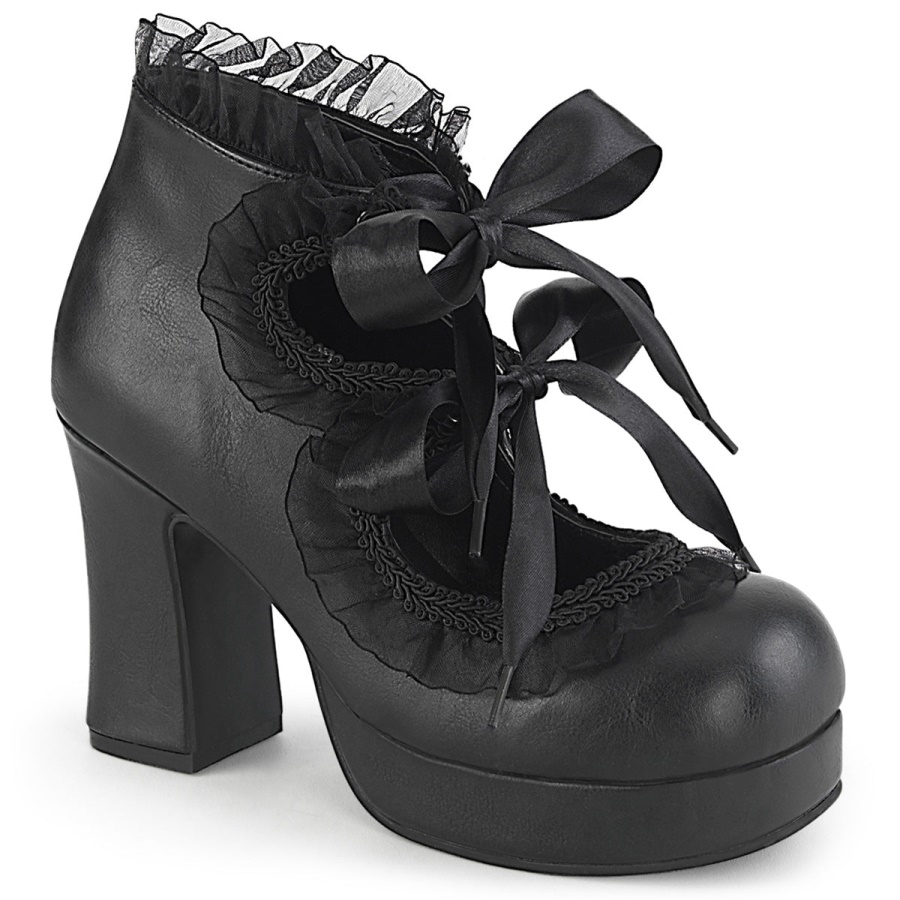 gothika_53_zapatos_demonia_black_vegan_leather.jpg Gothika-53 Zapatos Demonia Black Vegan Leather - Image 1
