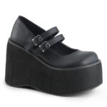Kera-08 Black Vegan Leather Zapatos Demonia - Image 2