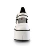 Kera-08 White Vegan Leather Zapatos Demonia - Image 3