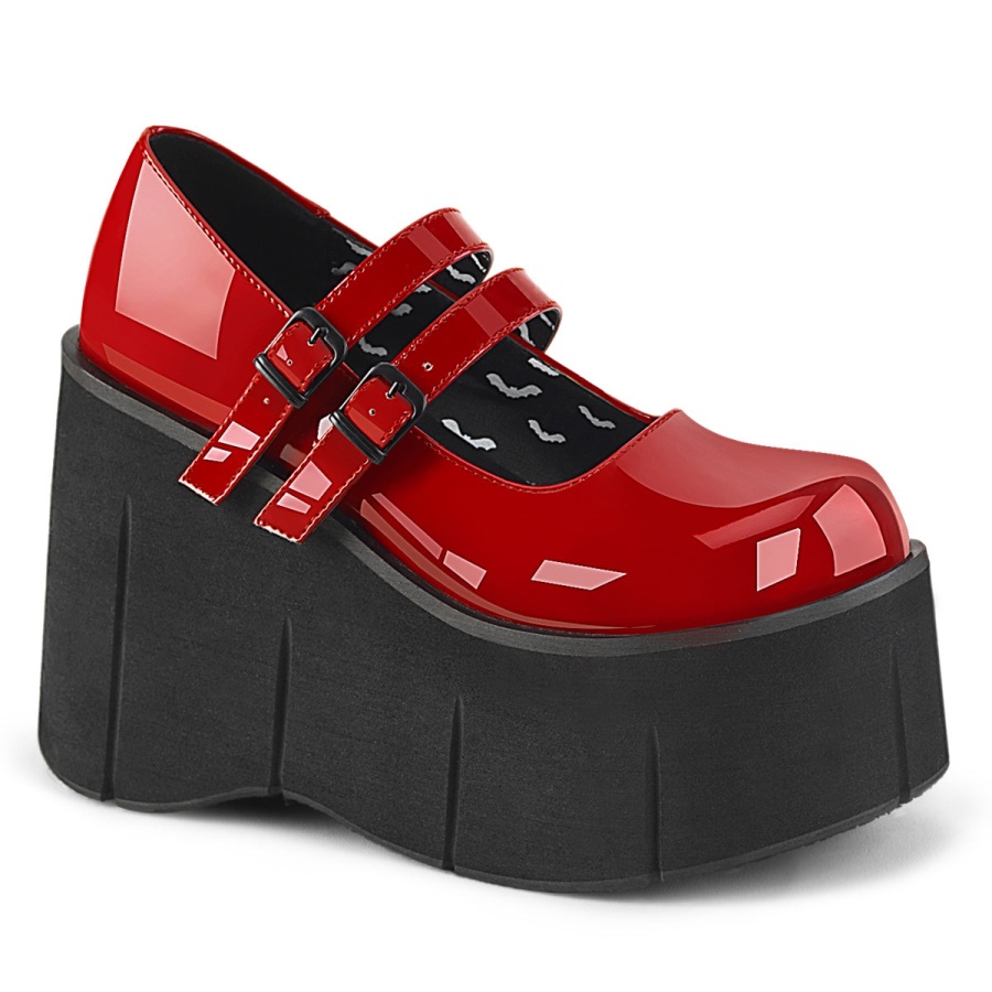 kera_08_zapatos_demonia_red_patent.jpg Kera-08 Zapatos Demonia Red Patent - Image 1