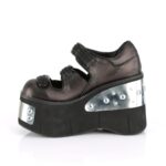 Kera-13 Zapatos Demonia Black-Pewter Vegan Leather - Image 4
