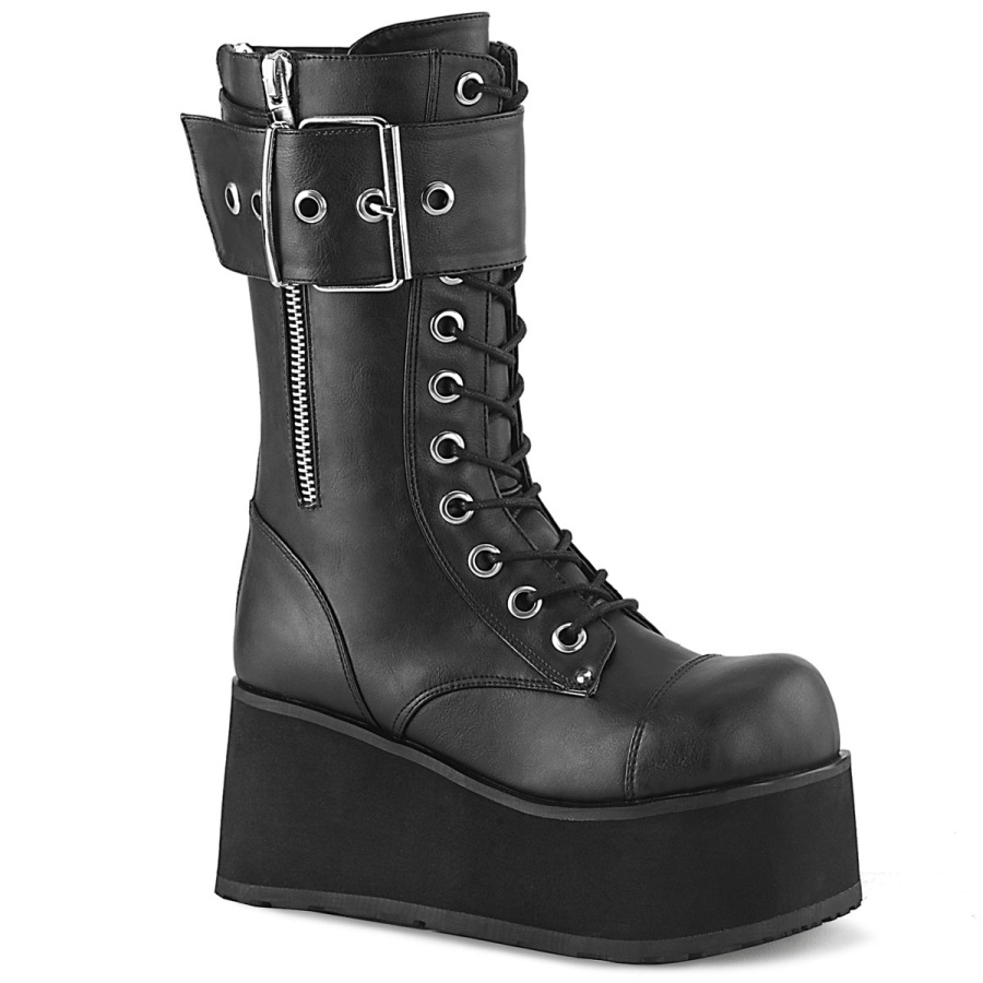 petrol_150_black_vegan_leather_demonia_colombia.jpg Petrol-150 Black Vegan Leather Demonia Colombia - Image 1