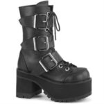 Ranger-308 Black Vegan Leather Demonia Colombia - Image 6