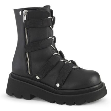 Renegade-50 Black Vegan Leather-Nylon Demonia Colombia