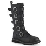 Riot-18Bk Demonia Colombia Black Vegan Leather - Image 2