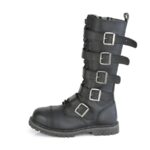 Riot-18Bk Demonia Colombia Black Vegan Leather - Image 4