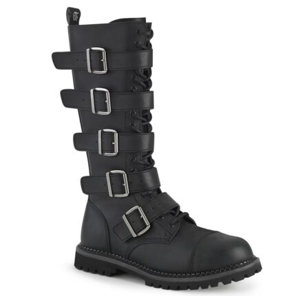 Riot-18Bk Demonia Colombia Black Vegan Leather