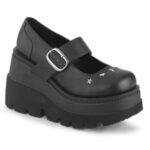 Shaker-23 Black Vegan Leather Zapatos Demonia - Image 6
