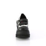 Shaker-27 Black-White Vegan Leather Zapatos Demonia - Image 3