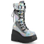 Shaker-70 Silver Holo Vegan Leather Demonia Colombia - Image 2