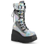 Shaker-70 Silver Holo Vegan Leather Demonia Colombia