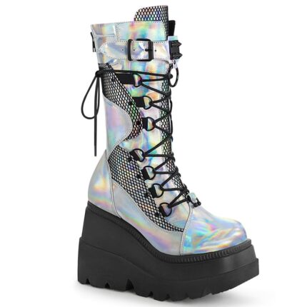 Shaker-70 Silver Holo Vegan Leather Demonia Colombia