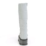Slacker-230 Demonia Colombia Gray Reflective Vegan Leather - Image 5