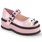 Slacker-27 Baby Pink Hologram Zapatos Demonia - Image 2