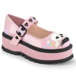 Slacker-27 Baby Pink Hologram Zapatos Demonia - Image 6