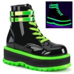 Slacker-52 Black U V Iridescent Green Demonia Colombia - Image 2
