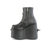 Slay-77 Black Vegan Leather Demonia Colombia - Image 4