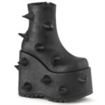 Slay-77 Black Vegan Leather Demonia Colombia - Image 6