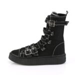 Sneeker-318 Zapatos Demonia Black Canvas - Image 4