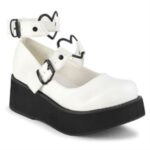 Sprite-02 White Vegan Leather Zapatos Demonia - Image 6