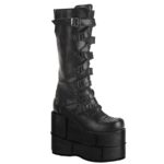 Stack-308 Black Vegan Leather Demonia Colombia - Image 2