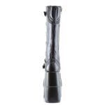 Stack-308 Black Vegan Leather Demonia Colombia - Image 5