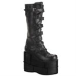 Stack-308 Black Vegan Leather Demonia Colombia - Image 6