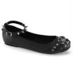 Star-23 Black Vegan Leather Zapatos Demonia - Image 6