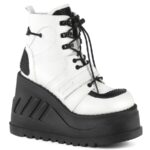 Stomp-13 White Vegan Leather Demonia Colombia - Image 2