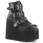 Swing-105 Black Vegan Leather Demonia Colombia - Image 2
