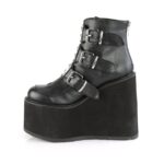 Swing-105 Black Vegan Leather Demonia Colombia - Image 4