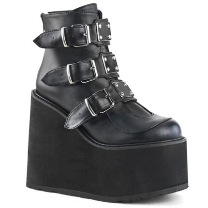 Swing-105 Black Vegan Leather Demonia Colombia