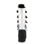 Swing-230 Demonia Colombia Silver Hologram Vegan Leather - Image 5